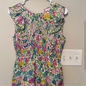 Banjanan Women’s Iris Floral Dress - Pink, Green, White, Yellow